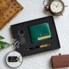 Wallet+Keychain+Pen Commbo- Green Color